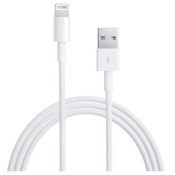shumee 1m visokohitrostni USB kabel USB A na Lightning za Apple White