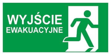 shumee Tabla za izhod v sili "Izhod v sili (kombiniran) levi" FS - samolepilna folija