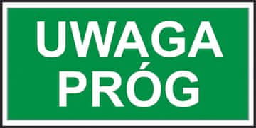 shumee Evakuacijski znak "Pozor, prag" format A v velikosti 150x300 FS - samolepilna folija