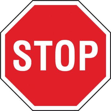 shumee Znak na notranjih cestah Znak "Stop" v velikosti 330x330