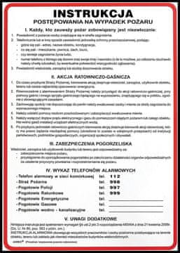 shumee Navodila za požarno varnost. "Navodila za ukrepanje v primeru požara"