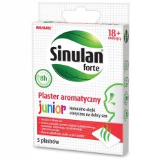 shumee SINULAN JUNIOR aromatični obliži 18 m+ za izcedek iz nosu za otroke 5 obližev