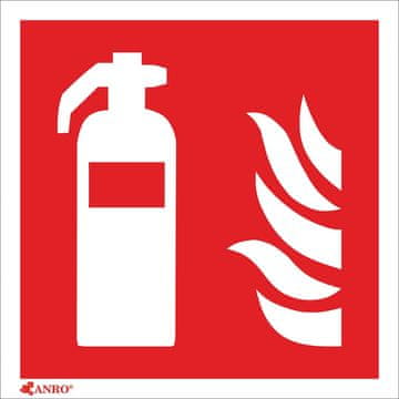 shumee Protipožarni znak. "Gasilni aparat", format znaka F, velikost 150x150 PT - PVC plošča