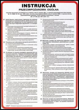 shumee Navodila za požarno varnost. "Splošna navodila za požarno varnost"