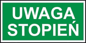 shumee Evakuacijski znak "Pozor, stopnica", format A, velikost 150x300 FS - samolepilna folija