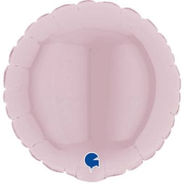 shumee Pastelno roza okrogel folija balon, 10 cm, Grabo