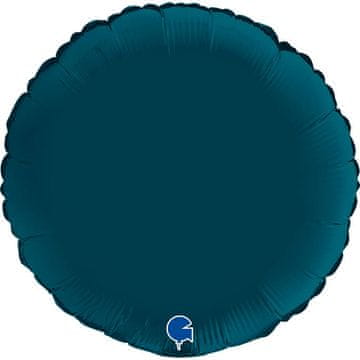 shumee Folija balon - okrogel saten morsko moder 46 cm, Grabo