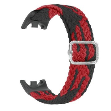 shumee Pašček za Mi Band 9 Beline najlon črne in rdeče barve