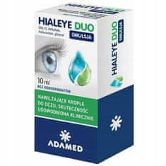 shumee HIALEYE DUO emulzijske vlažilne kapljice za oči Adamed 10 ml