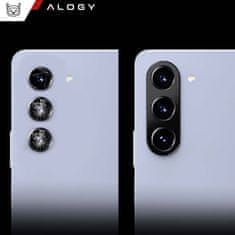 shumee Kovinski ovitek za Samsung Galaxy S24 Plus zaščitni ovitek za objektiv kamere Alogy Metal Lens Black