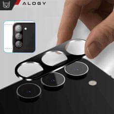 shumee Kovinski ovitek za Samsung Galaxy S24 Plus zaščitni ovitek za objektiv kamere Alogy Metal Lens Black