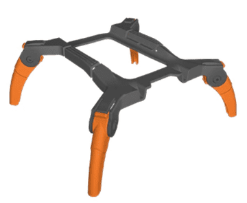 Sunnylife Komplet za dvig pristajalnega podvozja Sunnylife za DJI Mini 2/Mini SE/Mini (oranžen) LG380