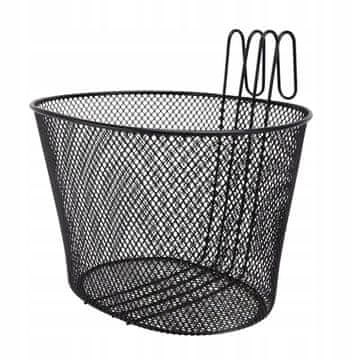 Korbi Prostoren sprednji kovinski kolesarski koš – obešalni na krmilo