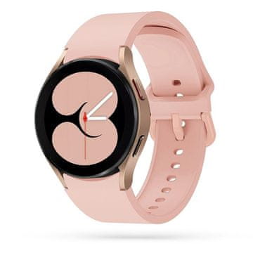 shumee Gumijast pašček IconBand za Samsung Galaxy Watch 4 5 5 PRO 40 42 44 45 46 MM, roza peščeno-rožnat
