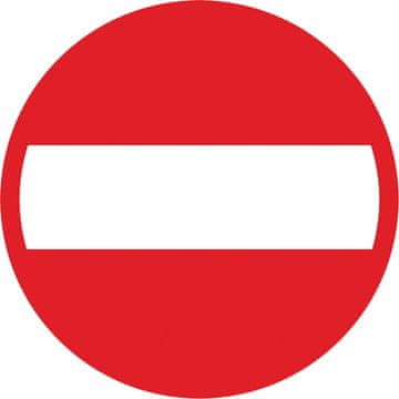 shumee Znak na notranjih cestah "Prepovedan vstop"