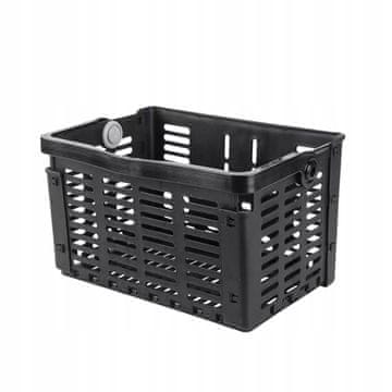 Korbi Zložljiv sprednji kolesarski plastični koš z ročajem za enostavno montažo