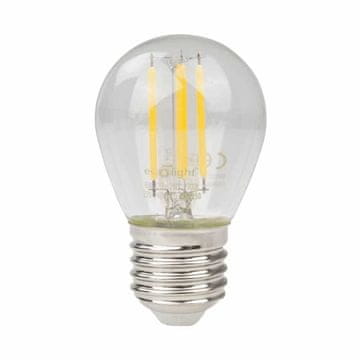 shumee LED žarnica z nitko, krogla, G45 E27, 6W, 2700K