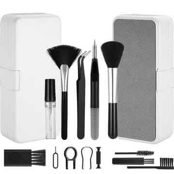 shumee Komplet za čiščenje tipkovnice telefona 18 v 1, slušalke, večnamenska krtača, tipka SIM, čistilo za komplet Alogy