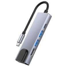shumee USB-adapter V3HUB 5v1 USBC siv