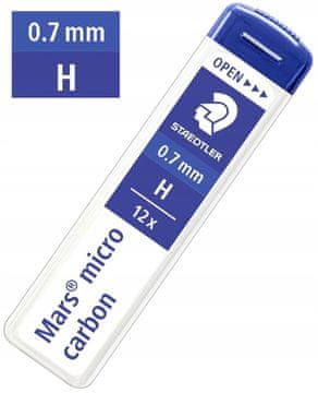 shumee VRHNJE ZA SVINČNIKE 0,7 mm H Staedtler Mars Micro grafitne grafitne grafitne grafitne mine