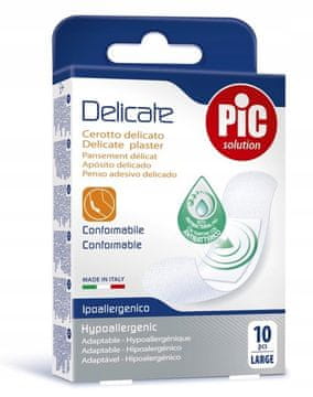 shumee PIC Nežni antibakterijski obliži veliki, 10 kosov