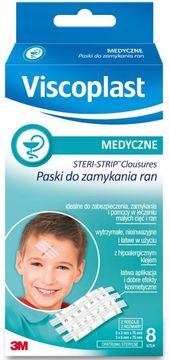 shumee VISCOPLAST TRAKOVI ZA ZAPIRANJE RAN Steri Strip beli 8 kosov