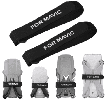 Sunnylife VARNOSTNA ZAKLEPALKA PROPELERJA ZA DJI MAVIC PRO AIR MINI - 2-DELNA, ČRNE barve