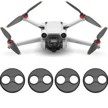 Sunnylife Pokrovi in kape za motor za DJI Mavic Mini / 2 / SE / 3 / 3 PRO / 4 PRO - črne barve