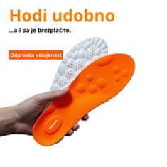 Stepease Ortopedski vložki z masažnimi točkami | STEPEASE Oranžna 35 - 36
