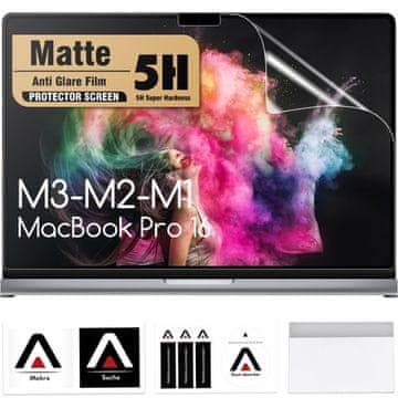 shumee Zaščitna folija za zaslon Alogy za MacBook Pro 16 2023 2021, mat, zaščitna folija