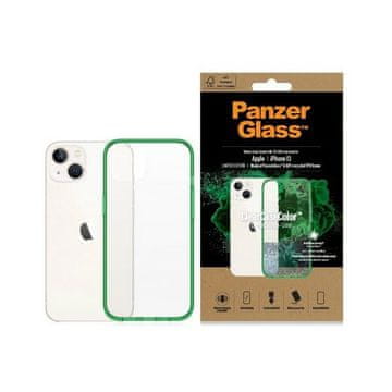 shumee Antibakterijski ovitek PanzerGlass ClearCase v barvi limete za Apple iPhone 13