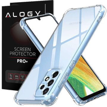 shumee Ovitek Alogy za Samsung Galaxy A73 A73 5G, prozoren, odporen proti udarcem