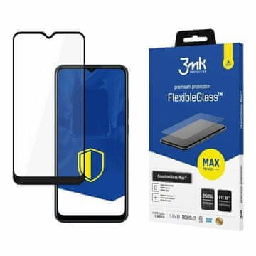 3MK Kaljeno steklo za Oppo A15 3MK FlexibleGlass Hybrid ojačano črno