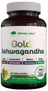shumee OLIMP GOLD ASHWAGANDHA IZVLEČEK INDIJSKEGA GINSENG STRES 120 kapsul