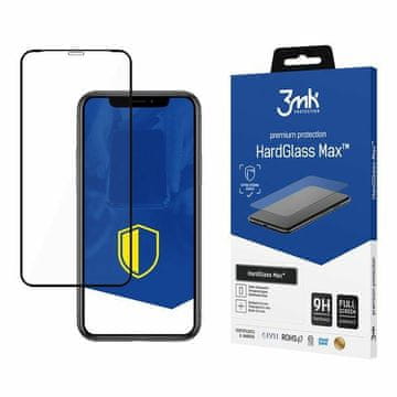 3MK Kaljeno steklo za iPhone Xs Max 3MK FullScreen črno