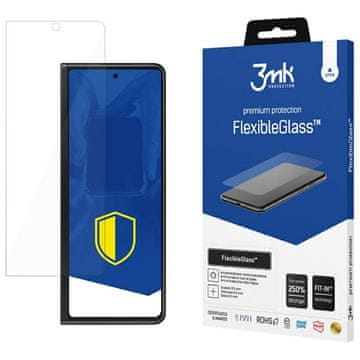 3MK Hibridno steklo za Samsung Galaxy Z Fold 3 3MK FlexibleGlass 5G sprednja stran