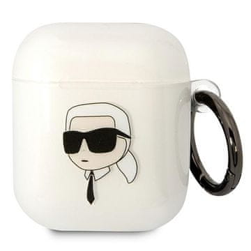 Karl Lagerfeld Ovitek Karl Lagerfeld KLA2HNIKTCT za AirPods 1/2, prozoren, Karl's Head