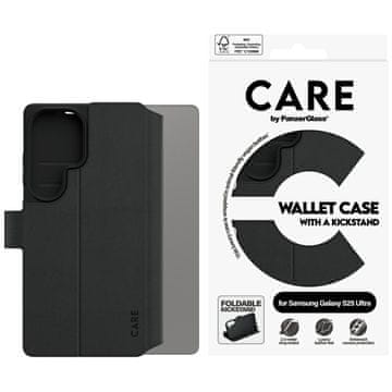 PanzerGlass Ovitek za Samsung Galaxy S25 Ultra PanzerGlass s stojalom, črn