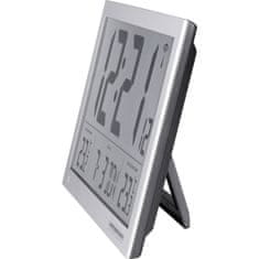 Eurochron EFWU Jumbo 102 radijska stenska ura 370 mm x 230 mm x 30 mm srebrna