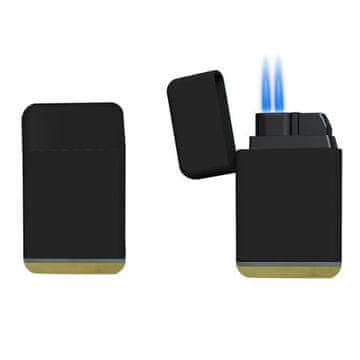 shumee Vžigalnik Atomic Double Jet, črn