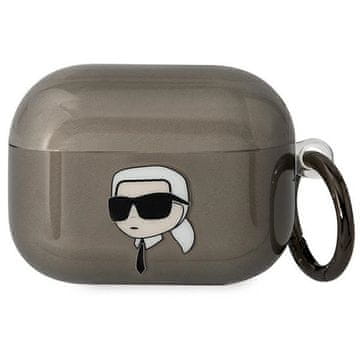 shumee Karl Lagerfeld Karl's Head črn ovitek za AirPods Pro