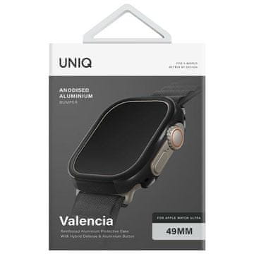 UNIQ UNIKATNO OVITEK ZA APPLE WATCH ULTRA 49MM WATCH VALENCIA ČRNO