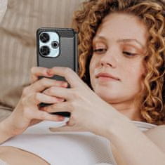 shumee Karbon ovitek za Xiaomi Redmi 13 4G / POCO M6 4G črn