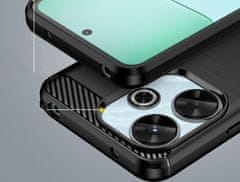 shumee Karbon ovitek za Xiaomi Redmi 13 4G / POCO M6 4G črn