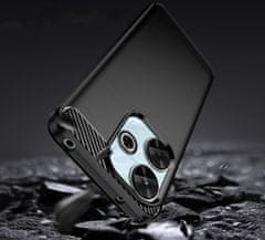 shumee Karbon ovitek za Xiaomi Redmi 13 4G / POCO M6 4G črn