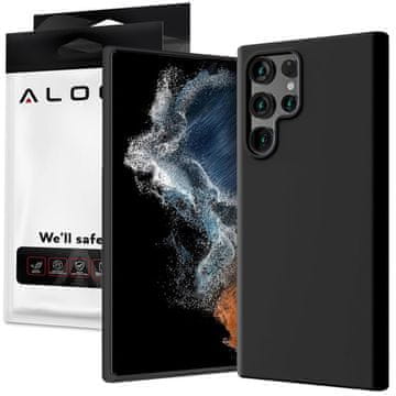 shumee Alogy tanek mehak ovitek za Samsung Galaxy S22 Ultra črne barve