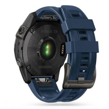 shumee Športni pašček Iconband za Garmin Fenix 5 6 6 Pro 7, mornarsko moder