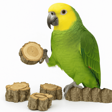 shumee Komplet žvečljivih igrač iz hrastovega lubja | Komplet 3 | Igrača za tačke | Žvečljiva igrača za papige | ali deli za samostojno izdelavo