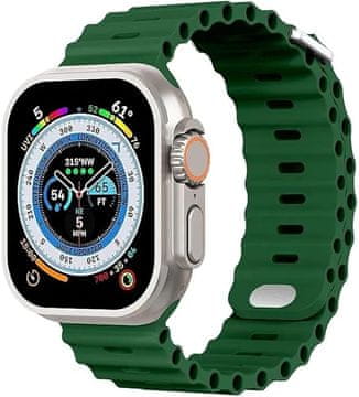 shumee APPLE PAŠEK ZA URO 42/44/45/49mm SE/9/8/7/6/5/4/3/2/1 ZELEN