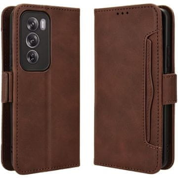 shumee Torbica z režo za kartice Wallet za Oppo Reno 12 Pro Brown